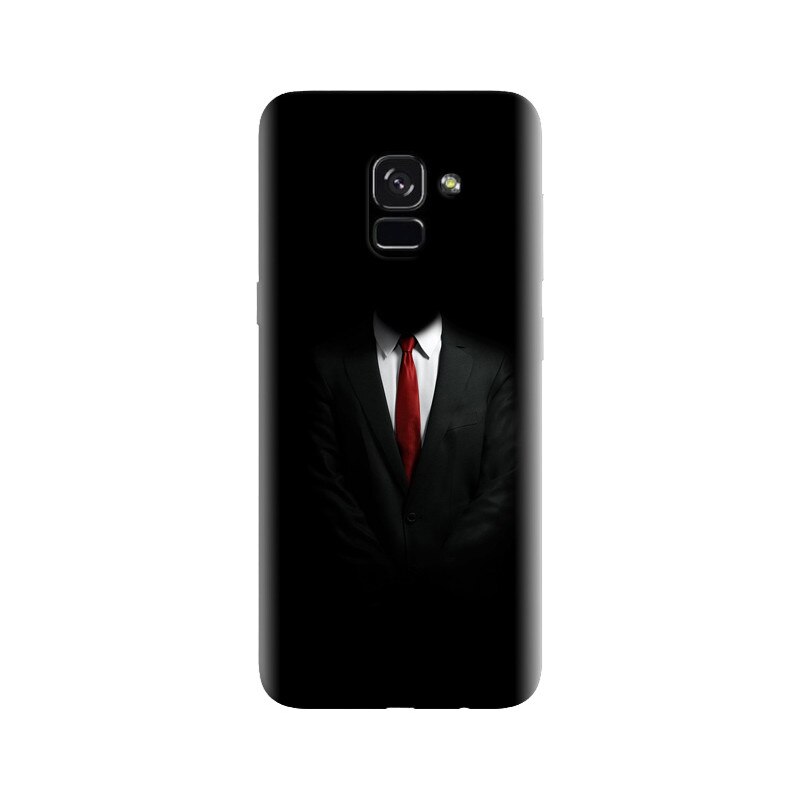 Husa silicon pentru Samsung Galaxy A5 2018, Mystery Man In Suit
