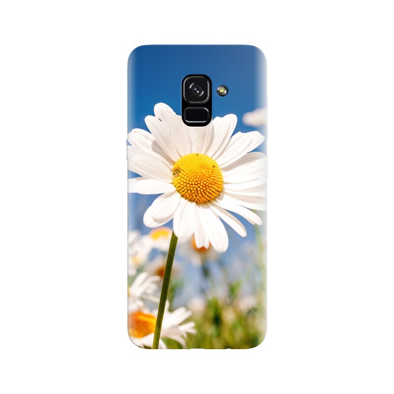 Husa silicon pentru Samsung Galaxy A5 2018, Daisies Field Flowers