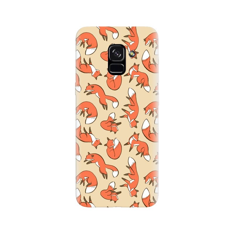 Husa silicon pentru Samsung Galaxy A5 2018, Red Foxes