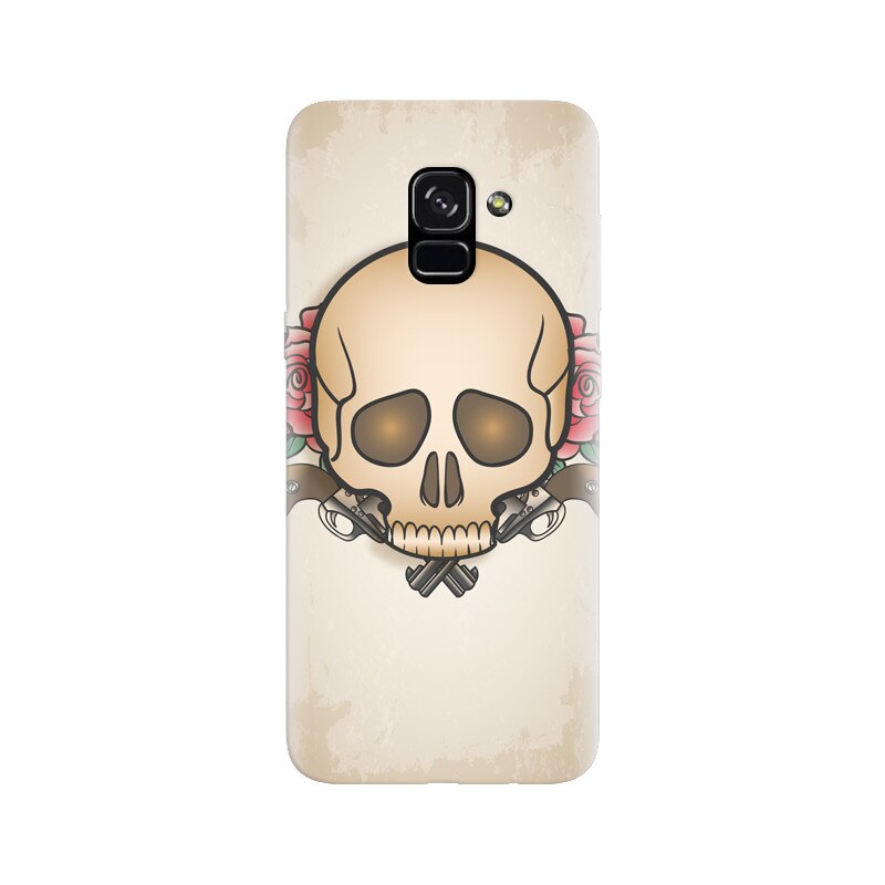 Husa silicon pentru Samsung Galaxy A5 2018, Skulls And Roses