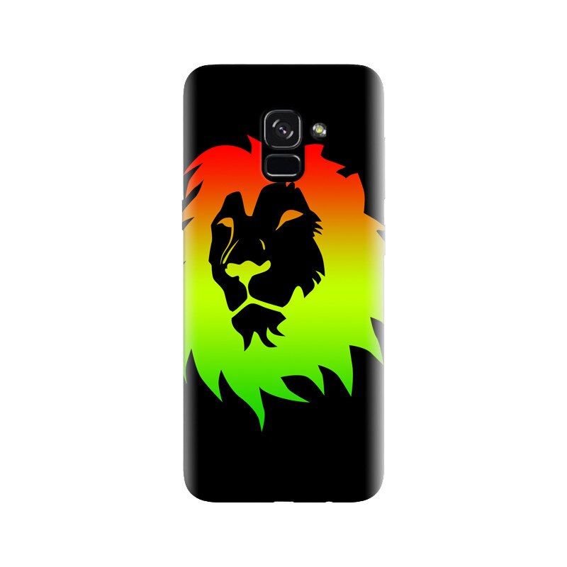 Husa silicon pentru Samsung Galaxy A5 2018, Rasta Color Lion
