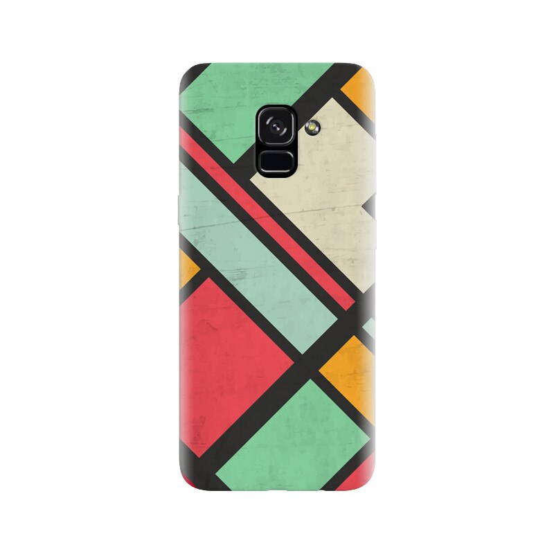 Husa silicon pentru Samsung Galaxy A5 2018, Retro Grunge