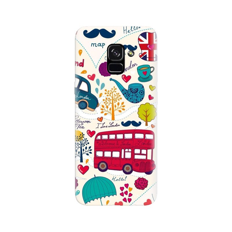 Husa silicon pentru Samsung Galaxy A5 2018, Welcome In London