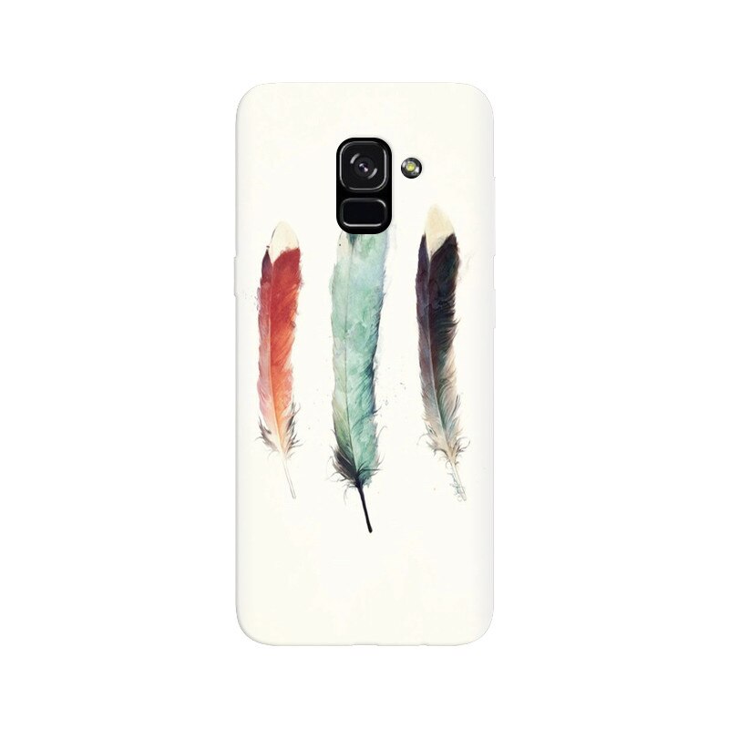 Husa silicon pentru Samsung Galaxy A5 2018, Three Feathers