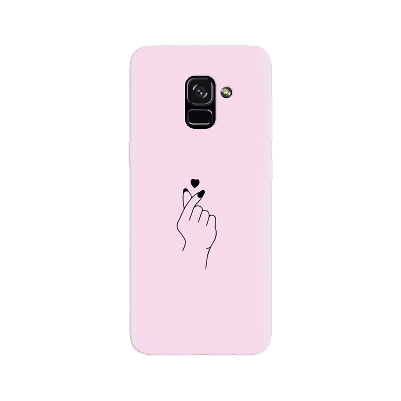 Husa silicon pentru Samsung Galaxy A5 2018, Simple Love