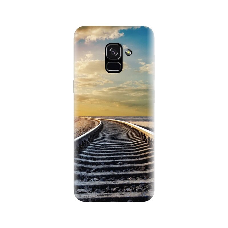 Husa silicon pentru Samsung Galaxy A5 2018, Railroad Horizon