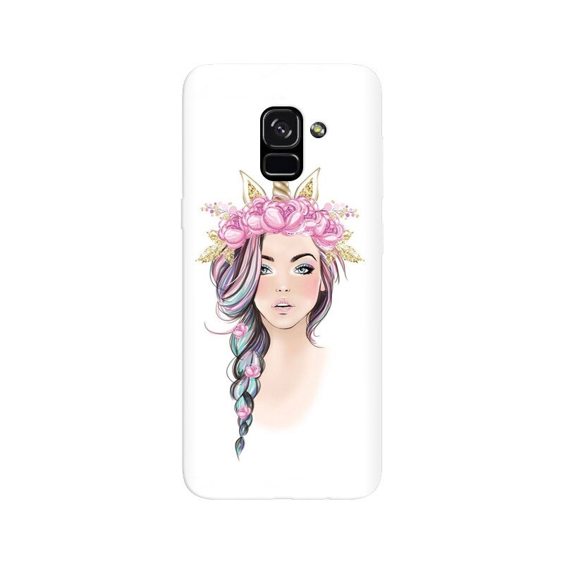 Husa silicon pentru Samsung Galaxy A5 2018, Unicorn Girl