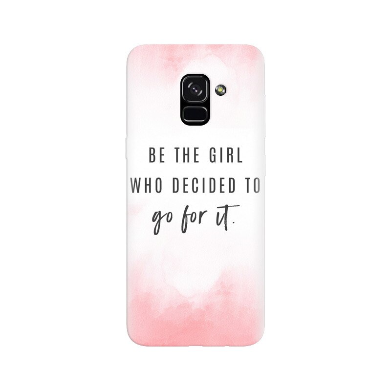 Husa silicon pentru Samsung Galaxy A5 2018, Quotes Pink