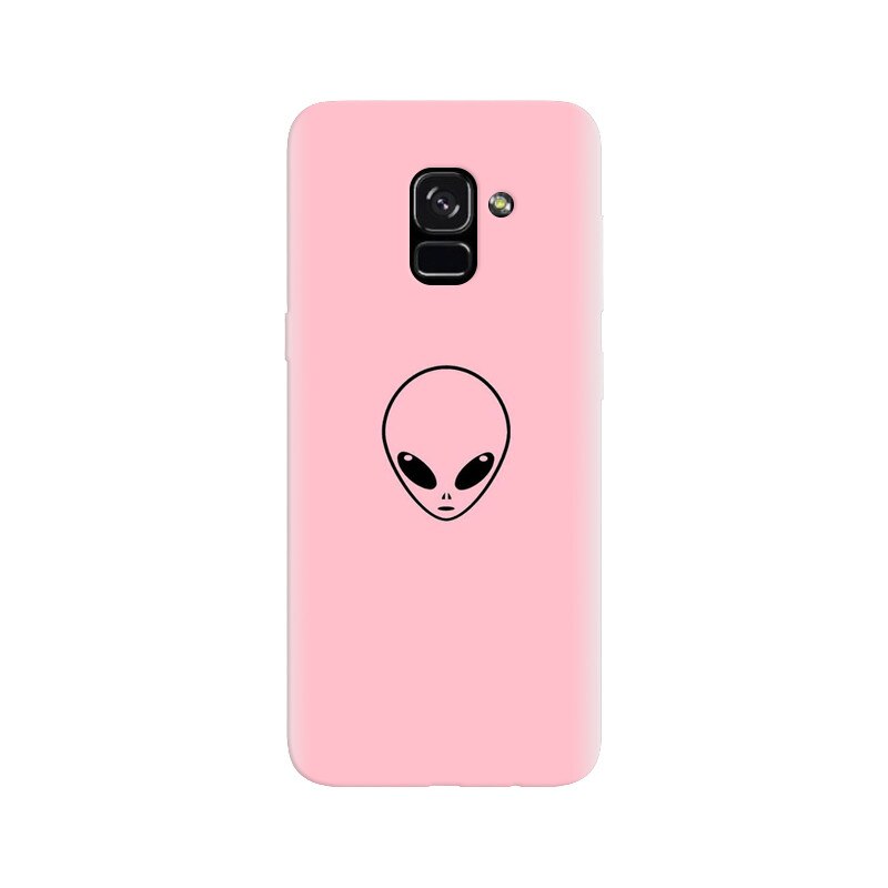 Husa silicon pentru Samsung Galaxy A5 2018, Pink Alien