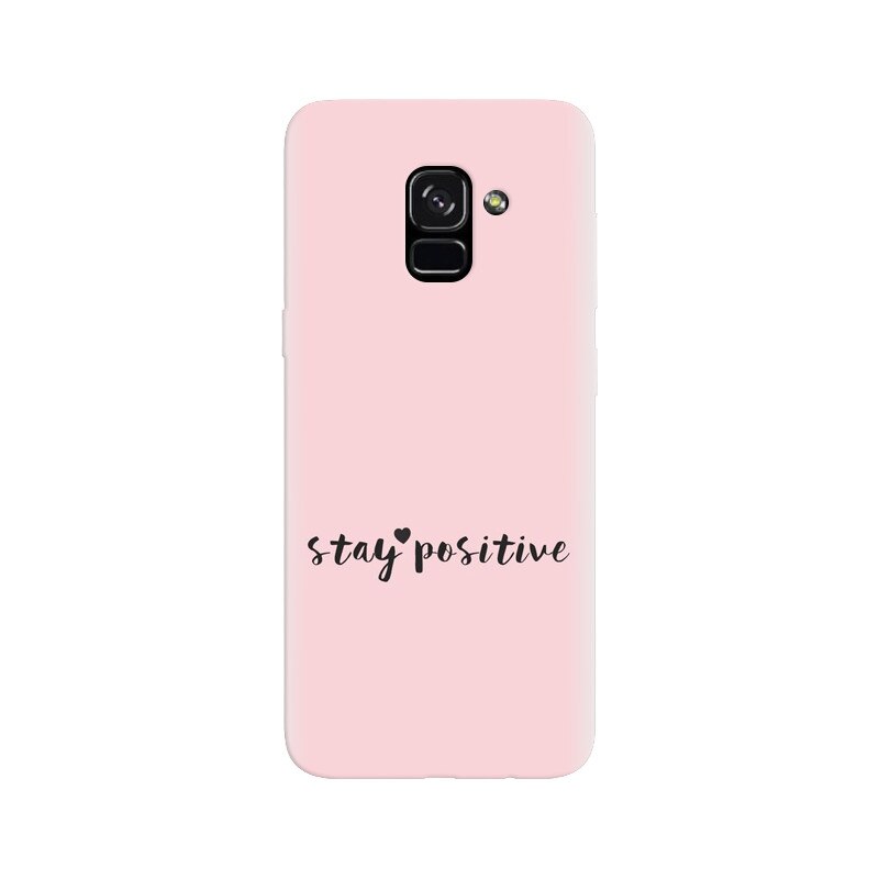 Husa silicon pentru Samsung Galaxy A5 2018, Stay Positive