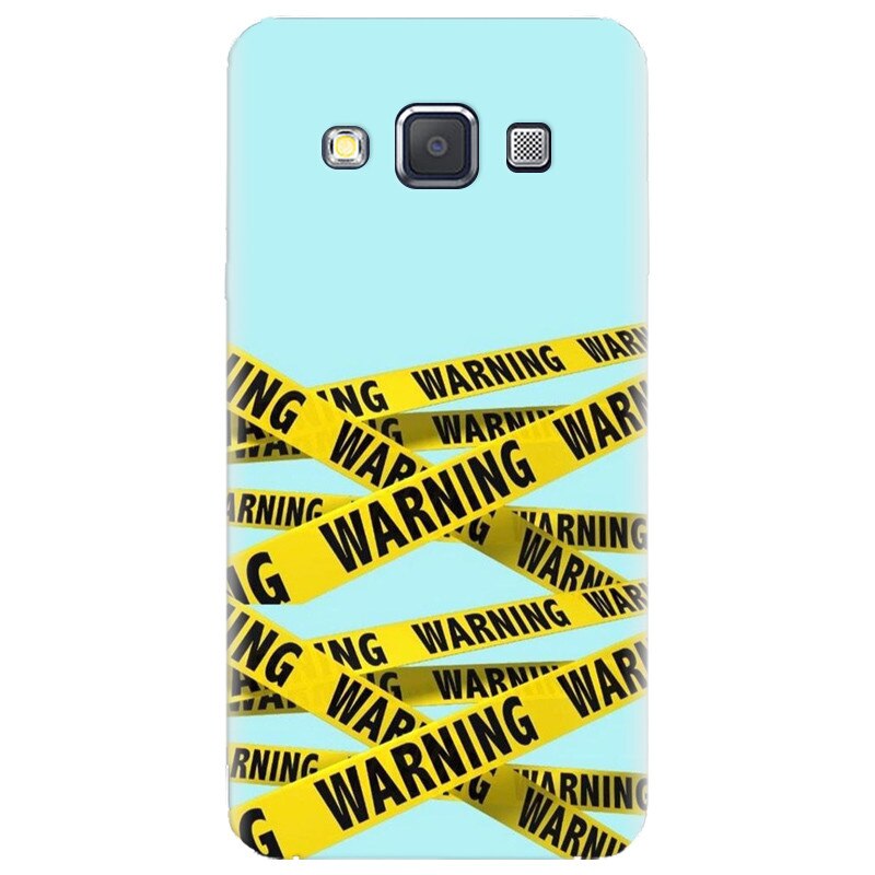 Husa silicon pentru Samsung Galaxy A7, Warning