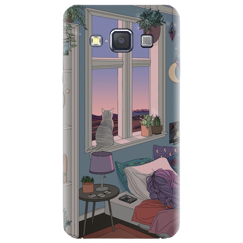Husa silicon pentru Samsung Galaxy A7, Girl Room
