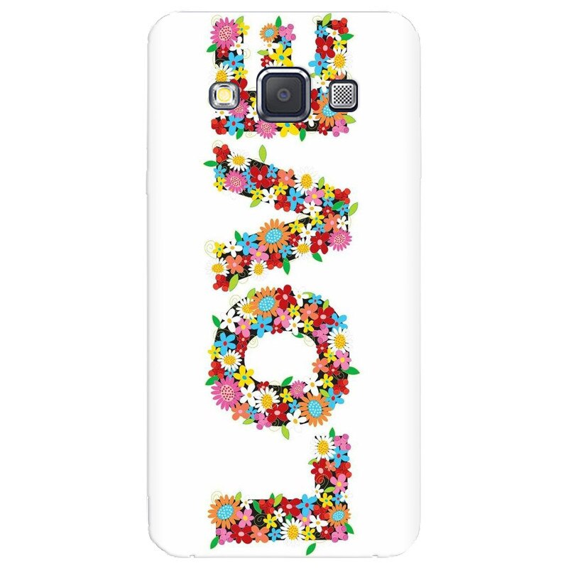 Husa silicon pentru Samsung Galaxy A5, Love Made By Flowers