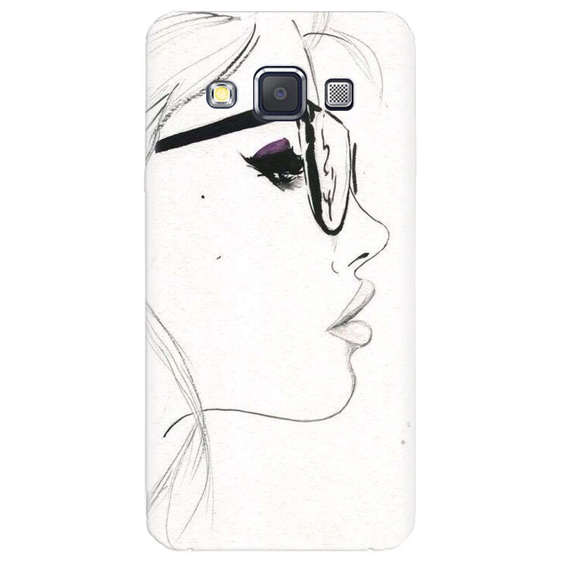 Husa silicon pentru Samsung Galaxy A3, Girl Face