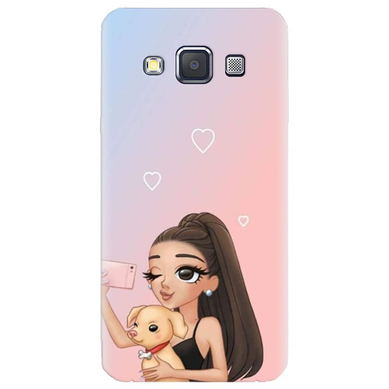 Husa silicon pentru Samsung Galaxy A3, Selfie With Sweet Dog