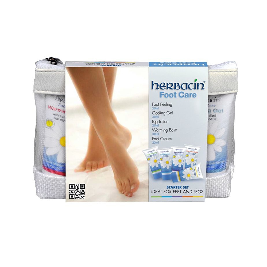 Set cadou ingrijire pentru picioare, Herbacin, 5 x 30 ml