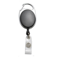 Rola ( snur ) retractabila cu clips pentru legitimatie, CardKeep, model Premier, Negru