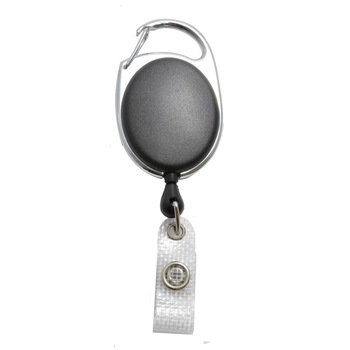 Rola ( snur ) retractabila cu clips pentru legitimatie, CardKeep, model Premier, Negru Rola ( snur ) retractabila cu clips pentru legitimatie, CardKeep, model Premier, Negru