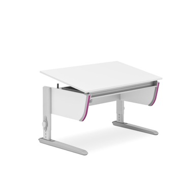 Birou ergonomic copil, cu inaltime reglabila, Moll, Joker, alb, 82x117x70 cm Birou ergonomic copil, cu inaltime reglabila, Moll, Joker, alb, 82x117x70 cm