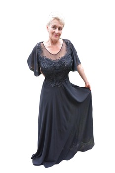 Rochie seara , lunga de seara,maneci din voal,D&J Exclusive,Bleumarin,54 EU, Negru Rochie seara , lunga de seara,maneci din voal,D&J Exclusive,Bleumarin,54 EU, Negru