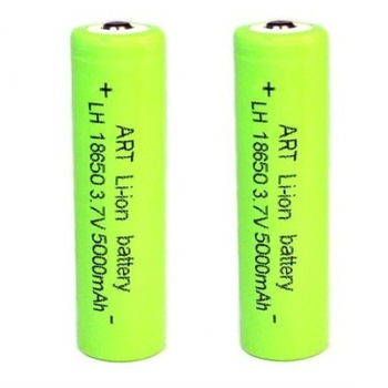 Acumulator Li-Ion tip 18650, 5000mAh, 3.7V, set 2 bucati, cu incarcator Acumulator Li-Ion tip 18650, 5000mAh, 3.7V, set 2 bucati, cu incarcator