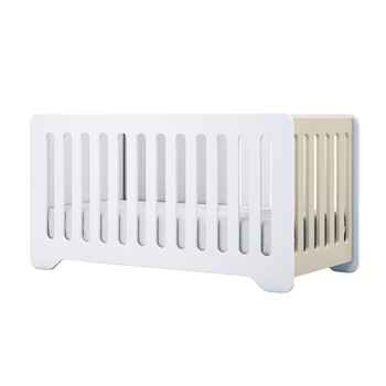 Patut evolutiv Alondra Maths, 70x140 cm, alb/cappuccino Patut evolutiv Alondra Maths, 70x140 cm, alb/cappuccino