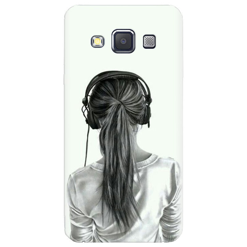 Husa silicon pentru Samsung Galaxy A3, Girl With Headphone