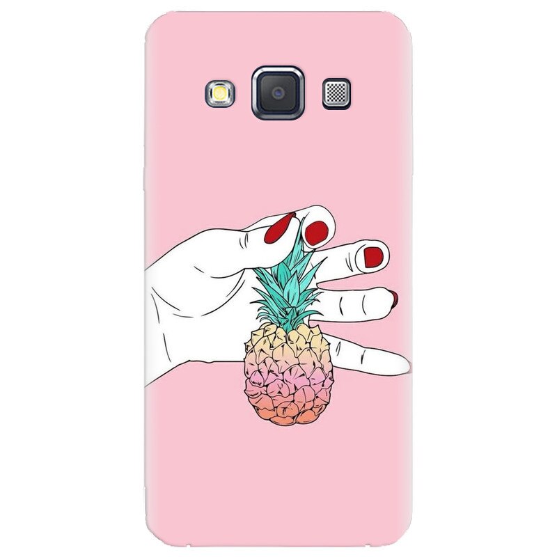 Husa silicon pentru Samsung Galaxy A5, Rainbow Pinepple