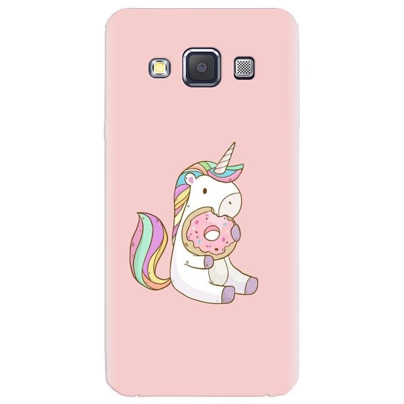 Husa silicon pentru Samsung Galaxy A5, Unicorn Donuts