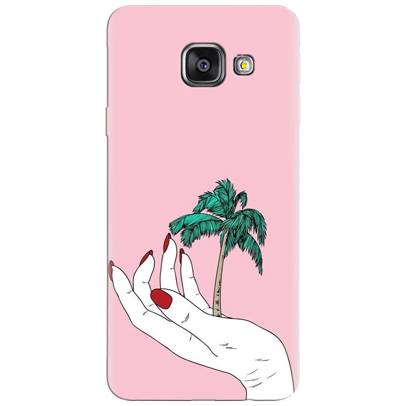 Husa silicon pentru Samsung Galaxy A7 2016, Palm Tree