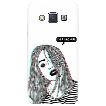 Husa silicon pentru Samsung Galaxy A3, Im A Bad Girl Husa silicon pentru Samsung Galaxy A3, Im A Bad Girl