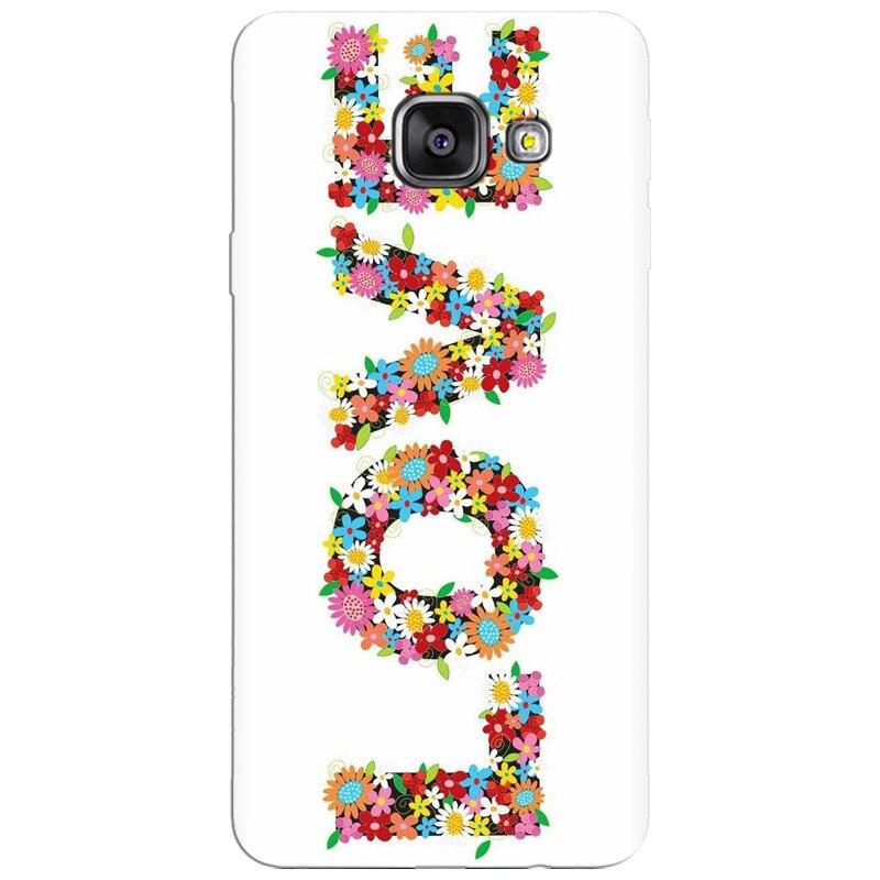 Husa silicon pentru Samsung Galaxy A5 2016, Love Made By Flowers
