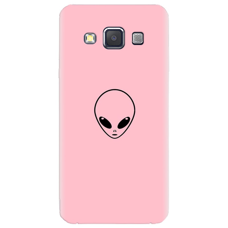 Husa silicon pentru Samsung Galaxy A5, Pink Alien