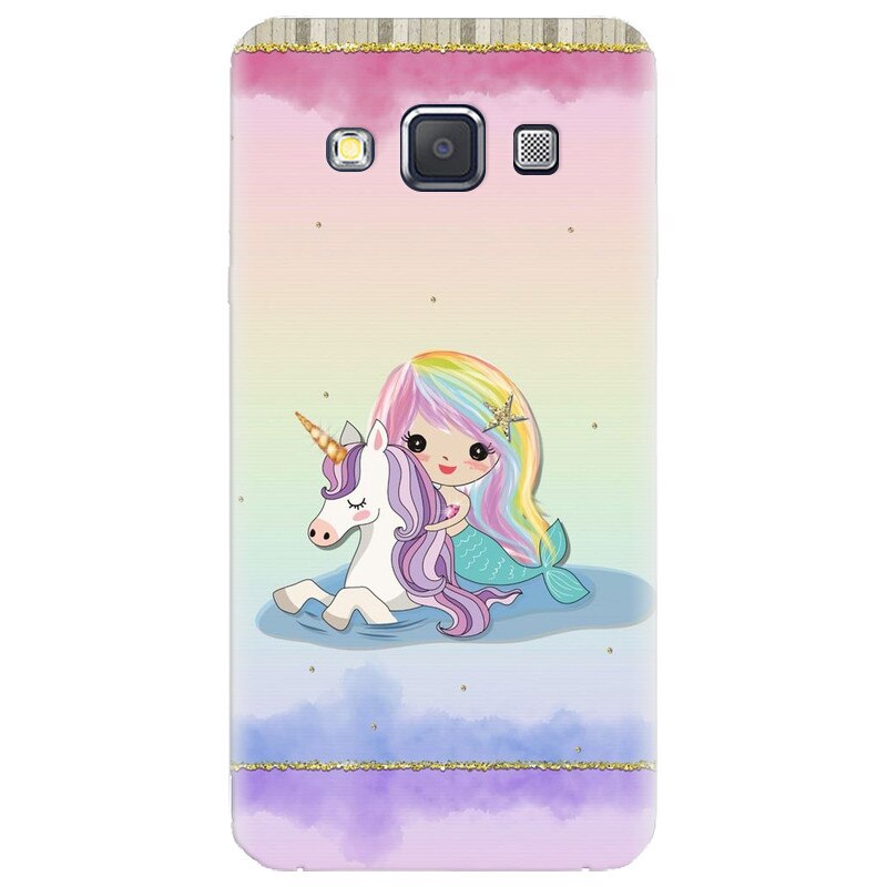 Husa silicon pentru Samsung Galaxy A5, Mermaid Unicorn Play