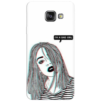 Husa silicon pentru Samsung Galaxy A3 2016, Im A Bad Girl Husa silicon pentru Samsung Galaxy A3 2016, Im A Bad Girl