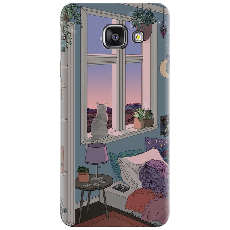 Husa silicon pentru Samsung Galaxy A3 2016, Girl Room