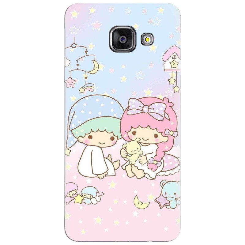 Husa silicon pentru Samsung Galaxy A7 2016, Little Twins