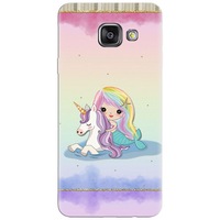 Husa silicon pentru Samsung Galaxy A3 2016, Mermaid Unicorn Play