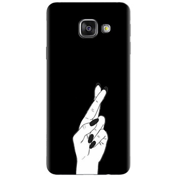 Husa silicon pentru Samsung Galaxy A7 2016, Finger Cross Husa silicon pentru Samsung Galaxy A7 2016, Finger Cross