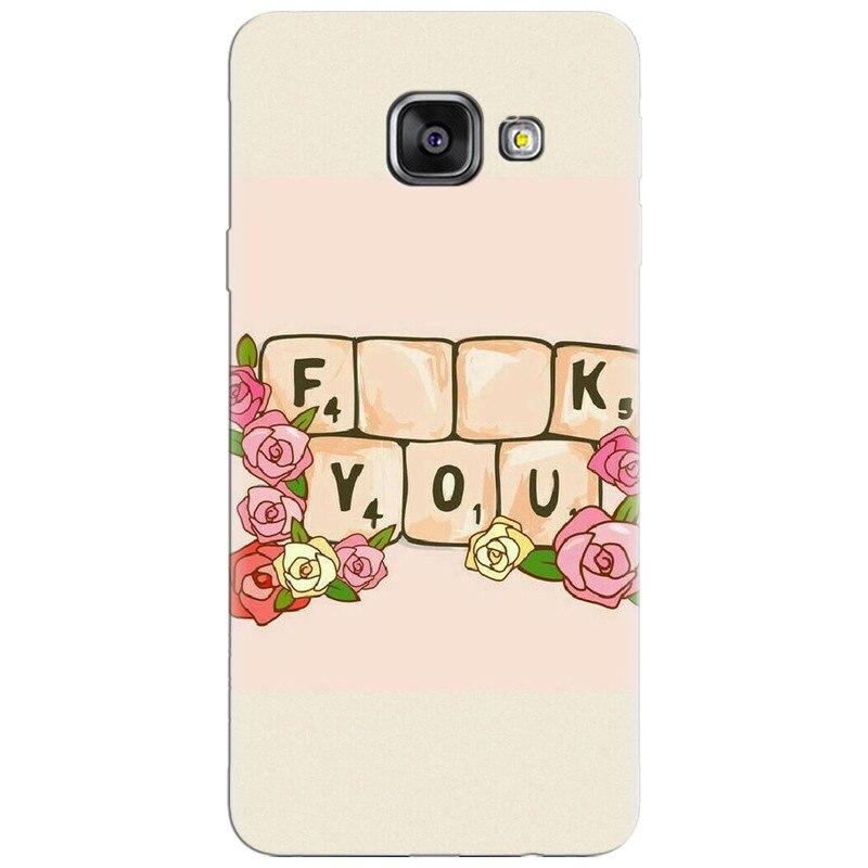 Husa silicon pentru Samsung Galaxy A5 2016, Scrabble