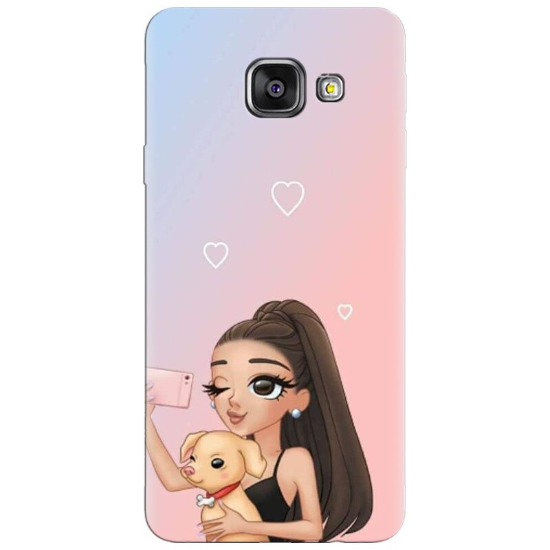 Husa silicon pentru Samsung Galaxy A3 2016, Selfie With Sweet Dog
