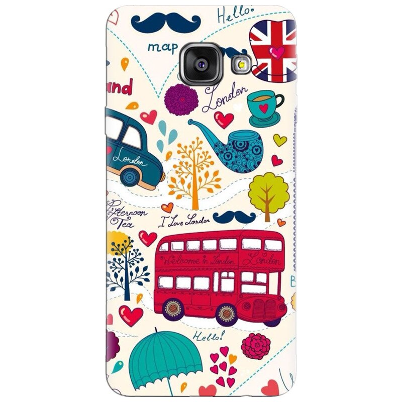 Husa silicon pentru Samsung Galaxy A3 2016, Welcome In London