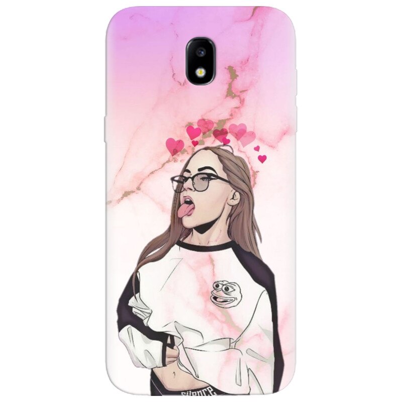 Husa silicon pentru Samsung Galaxy A7 2017, Bad Girl