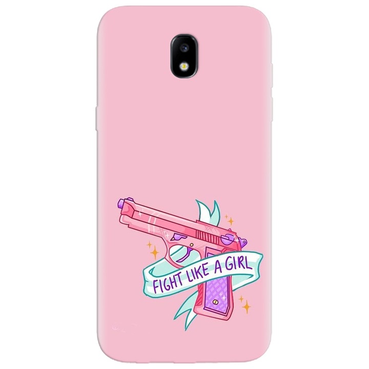 Силиконов кейс за Samsung Galaxy A7 2017, Fight Like A Girl