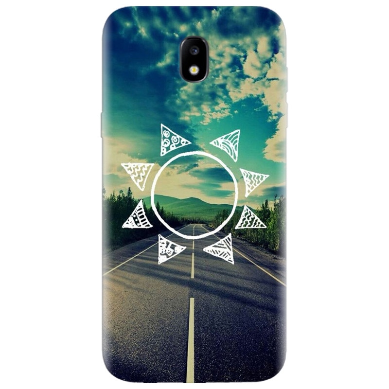 Husa silicon pentru Samsung Galaxy A7 2017, Sun On The Road