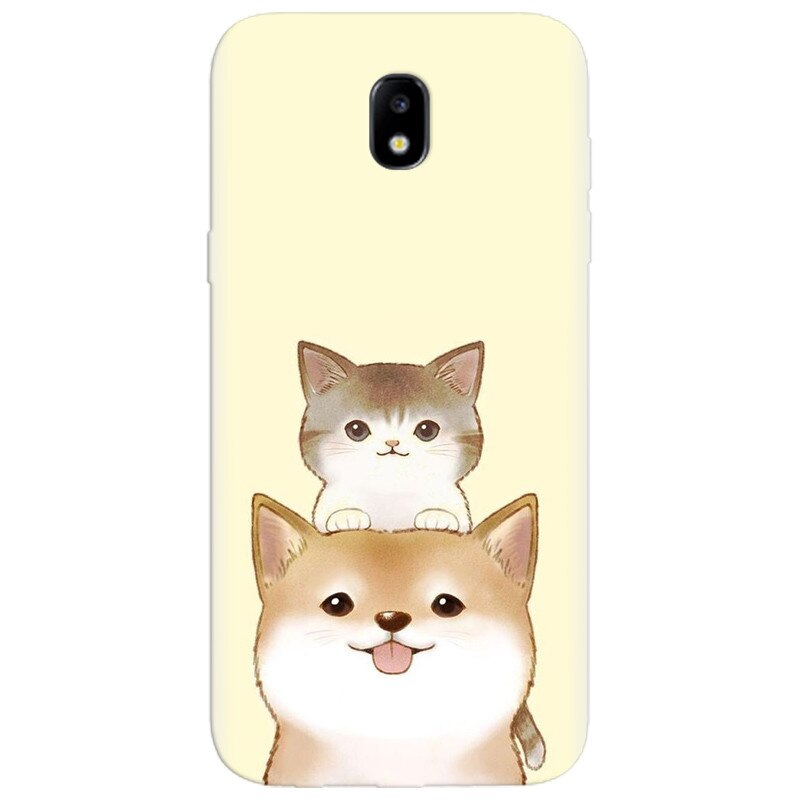 Husa silicon pentru Samsung Galaxy A5 2017, Two Cat