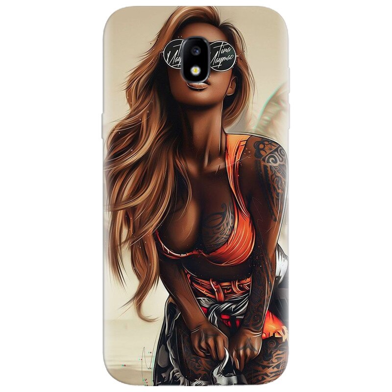 Husa silicon pentru Samsung Galaxy A3 2017, Tattoed Girl