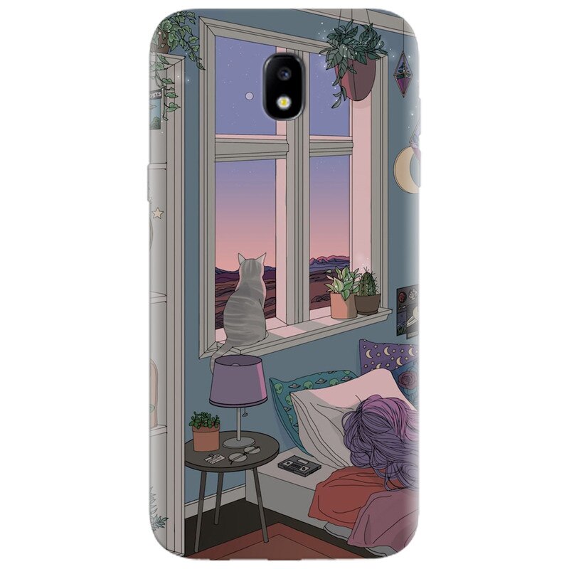 Husa silicon pentru Samsung Galaxy A3 2017, Girl Room