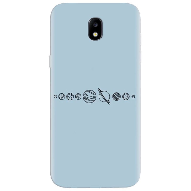 Husa silicon pentru Samsung Galaxy A7 2017, Planets