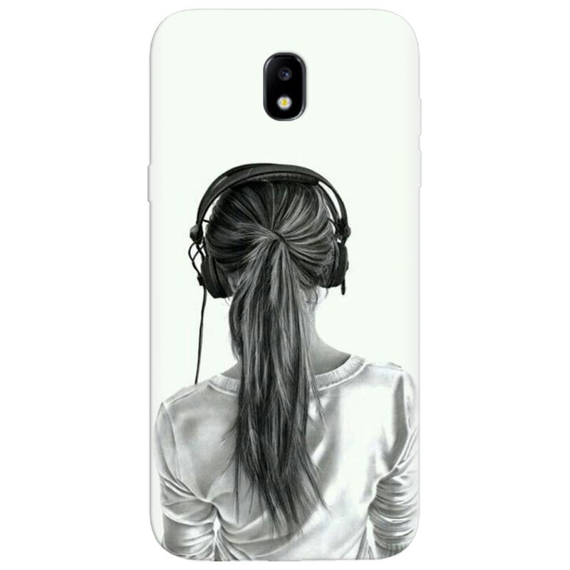 Husa silicon pentru Samsung Galaxy A5 2017, Girl With Headphone